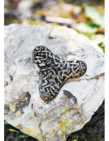 Broche Viking com fíbula de trevo em...