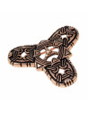 Broche Viking de trevo estilo Borre