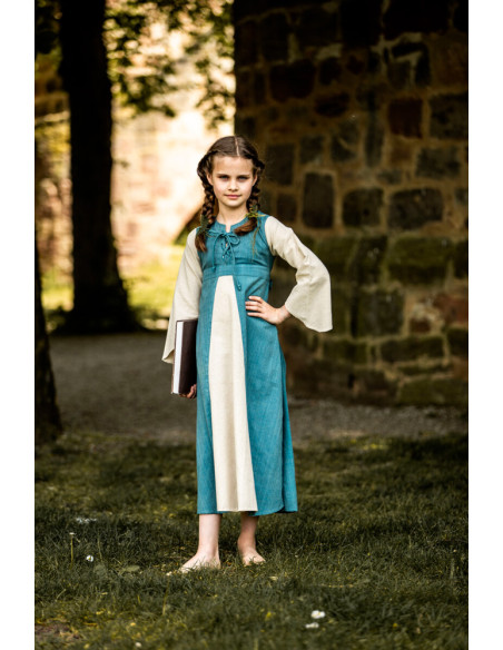 Vestido medieval menina Elsa em...