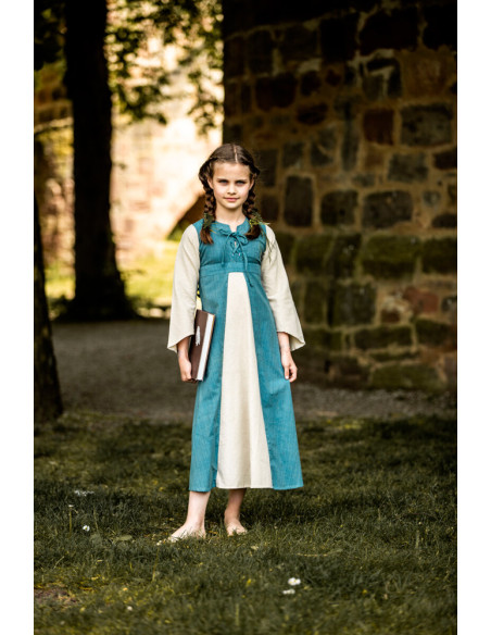 Vestido medieval menina Elsa em...
