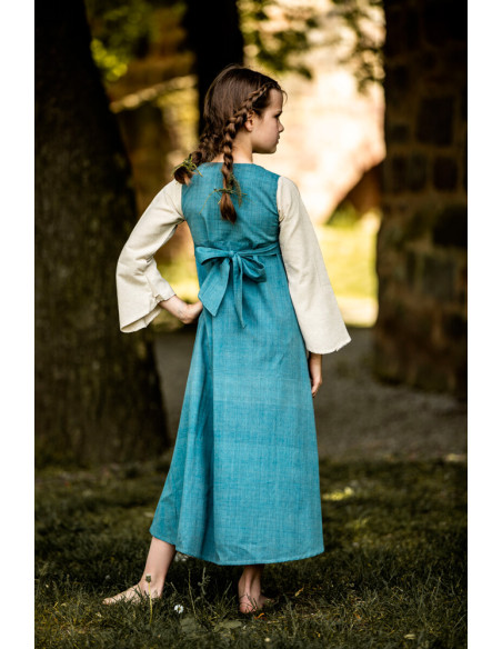 Vestido medieval menina Elsa em...