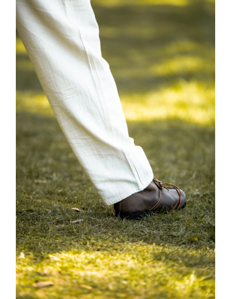 Calças medievais Dirk, cor branca...