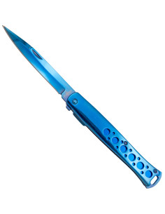 Faca de terceira marca, modelo azul brilhante (22,8 cm.)