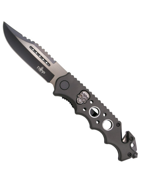 Terceira faca tática de caveira...