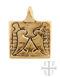 Encaixe de cinto Viking de latão para decoração