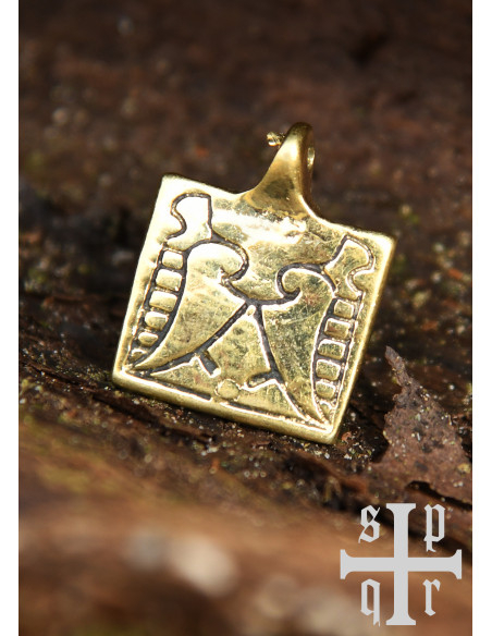 Encaixe de cinto Viking de latão para...