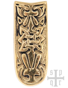 Ponta de cinto Viking de latão para decorar