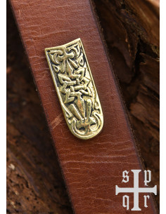 Ponta de cinto Viking de latão para decorar 2