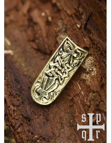 Ponta de cinto Viking de latão para...