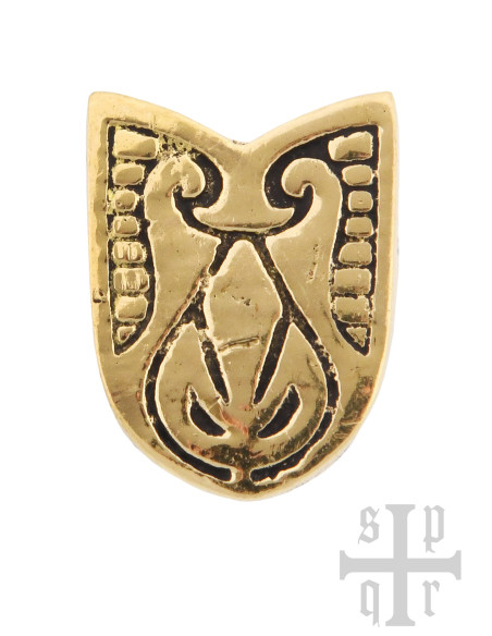 Encaixe de cinto Viking em latão...