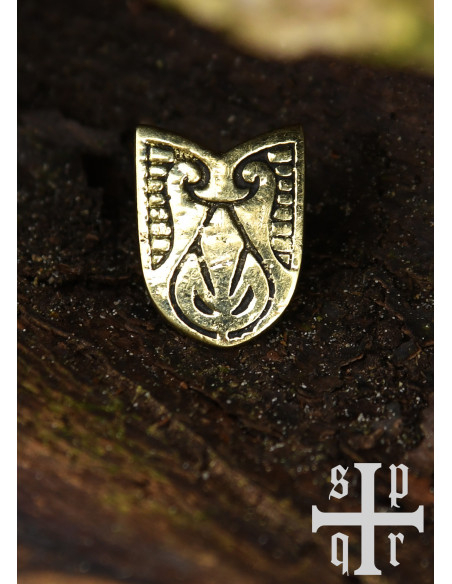 Encaixe de cinto Viking em latão...