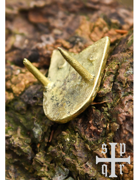 Encaixe de cinto Viking em latão...