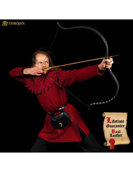 Bolsa de cinto de couro medieval...