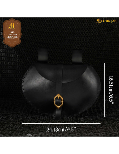 Bolsa de cinto de couro medieval...