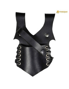 Baldric para espadas e adagas em preto (21,5 x 12,7 cm.)