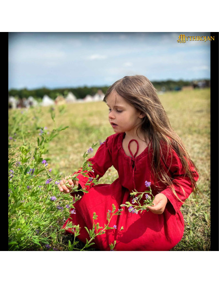 Vestido medieval para menina modelo...