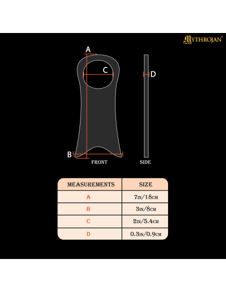 Suporte de chifre de madeira (17,7 cm)