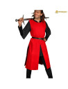 Tabardo de guerreiro viking medieval, vermelho
