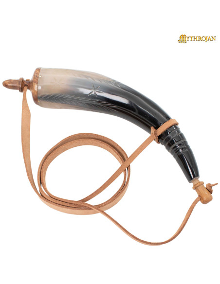 Saco medieval de pólvora de chifre...