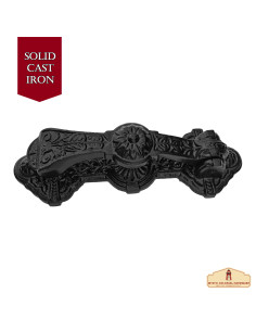 Aldrava medieval em ferro forjado modelo clássico (24 cm.) 2