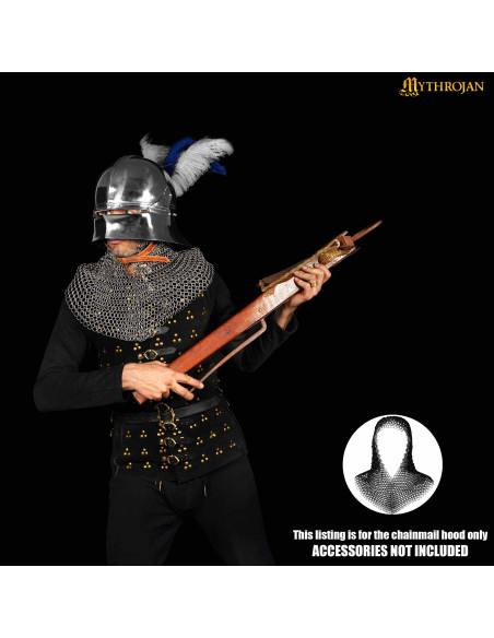 Carrasco de cota de malha em aço...