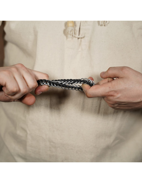 Pulseira elástica de cota de malha...