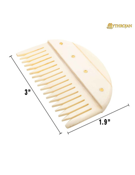 Pente medieval germânico feito à mão...