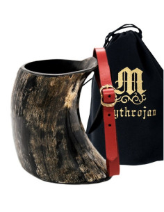 Jarro medieval com pulseira de couro (1400 ml.)