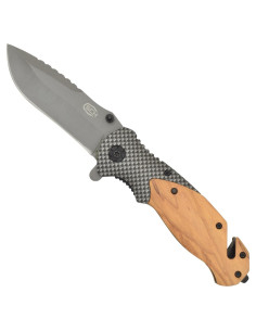 Faca de resgate SCK, quebra-vidros e cortador de cinto