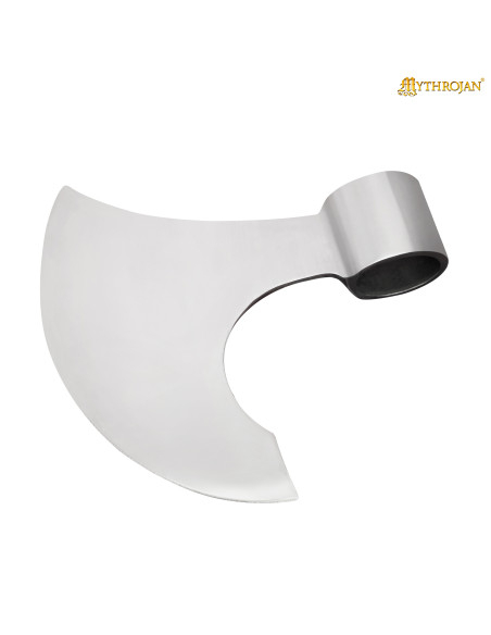 Cabeça de machado medieval viking em aço