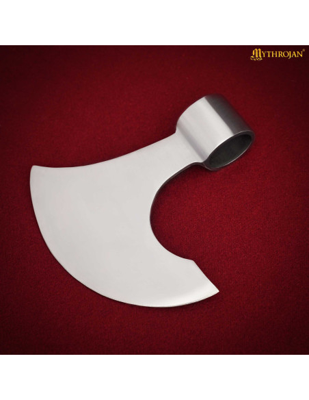 Cabeça de machado medieval viking em aço