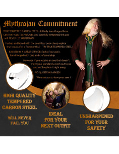 Cabeça de machado medieval viking em aço (17,5 cm.) 2