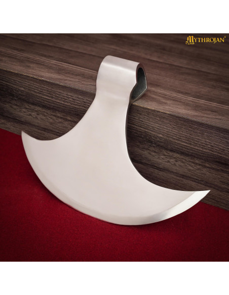 Cabeça de machado medieval viking em...