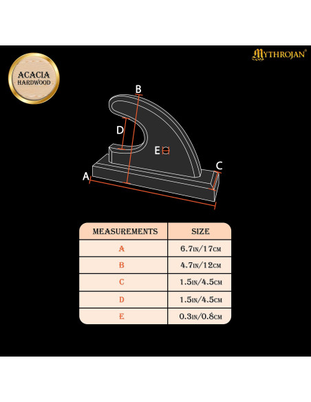 Suporte de parede de madeira para...