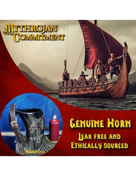 Jarro Viking medieval com alça de...