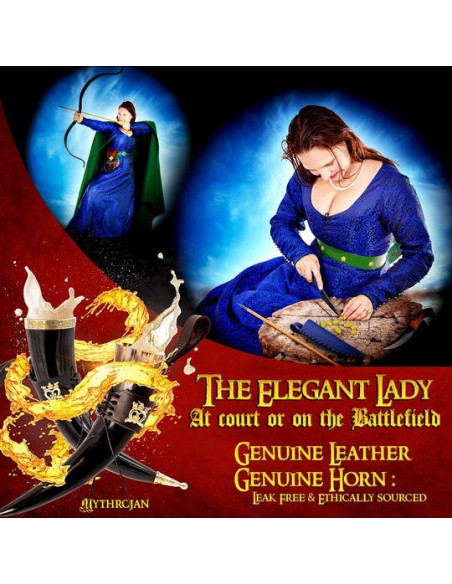 Chifre Viking modelo Dama Elegante...