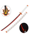 Katana Rengoku Kyojuro de Kimetsu No Yaiba, lâmina com LED