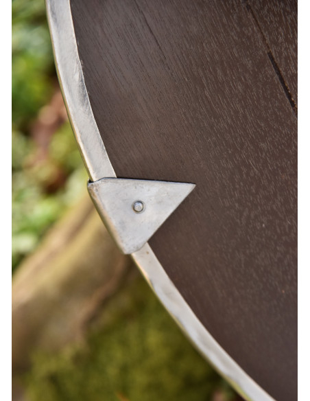 Escudo anglo-saxão pintado à mão com...