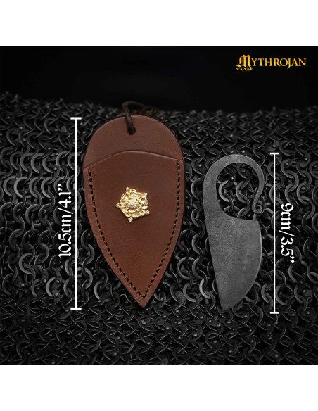 Faca celta forjada à mão com bainha...