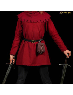 Limosneiro com cordão para cinto, cor marrom 2