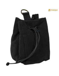 Limosneiro com cordão para cinto, cor preta