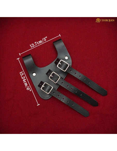 Tahalí medieval de couro para espadas...