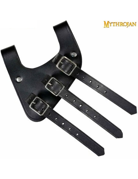 Tahalí medieval de couro para espadas...