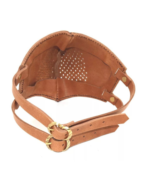 Máscara facial de couro para Cosplay,...