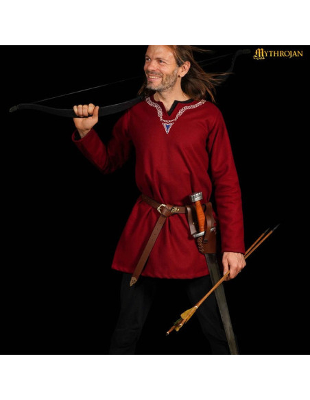 Tahalí medieval de couro para...