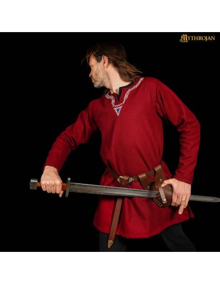 Tahalí medieval de couro para...