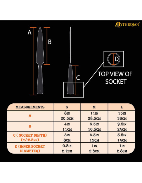 Ponta de lança vikinga de ferro,...