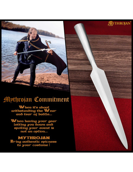 Ponta de lança vikinga de ferro,...