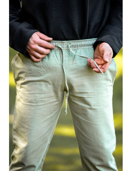 Calças medievais Arvo, cor cânhamo