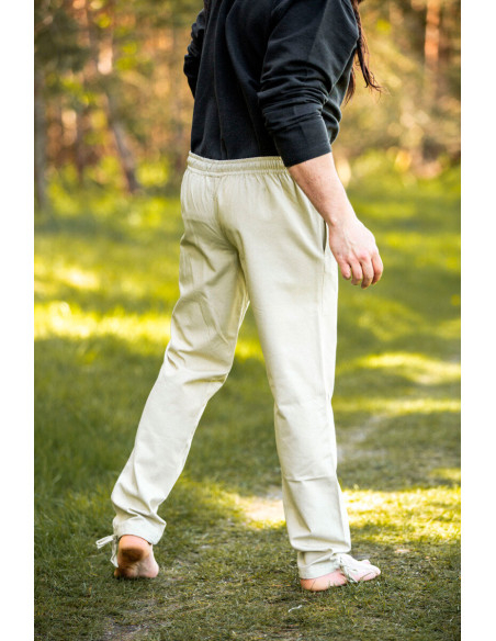 Calças medievais Arvo, cor cânhamo
